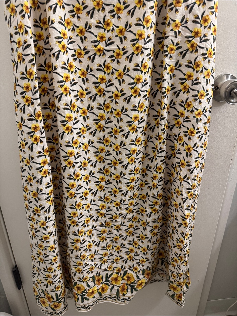Max Studio Cream Slip Maxi Skirt with Yellow Floral Print - Picture 2 of 12